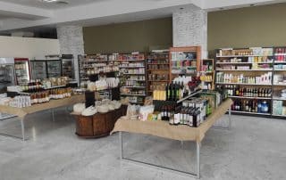 Interior de la tienda de productos ecológicos